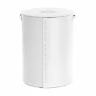 Oválný koš na prádlo v regenerované kůži Riky vyrobené v Itálii Viadurini