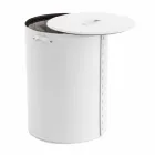 Oválný koš na prádlo v regenerované kůži Riky vyrobené v Itálii Viadurini