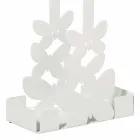 Držák dvojitého poháru v bílé, béžové nebo slonovinové železě vyrobené v Itálii - Leiden Viadurini