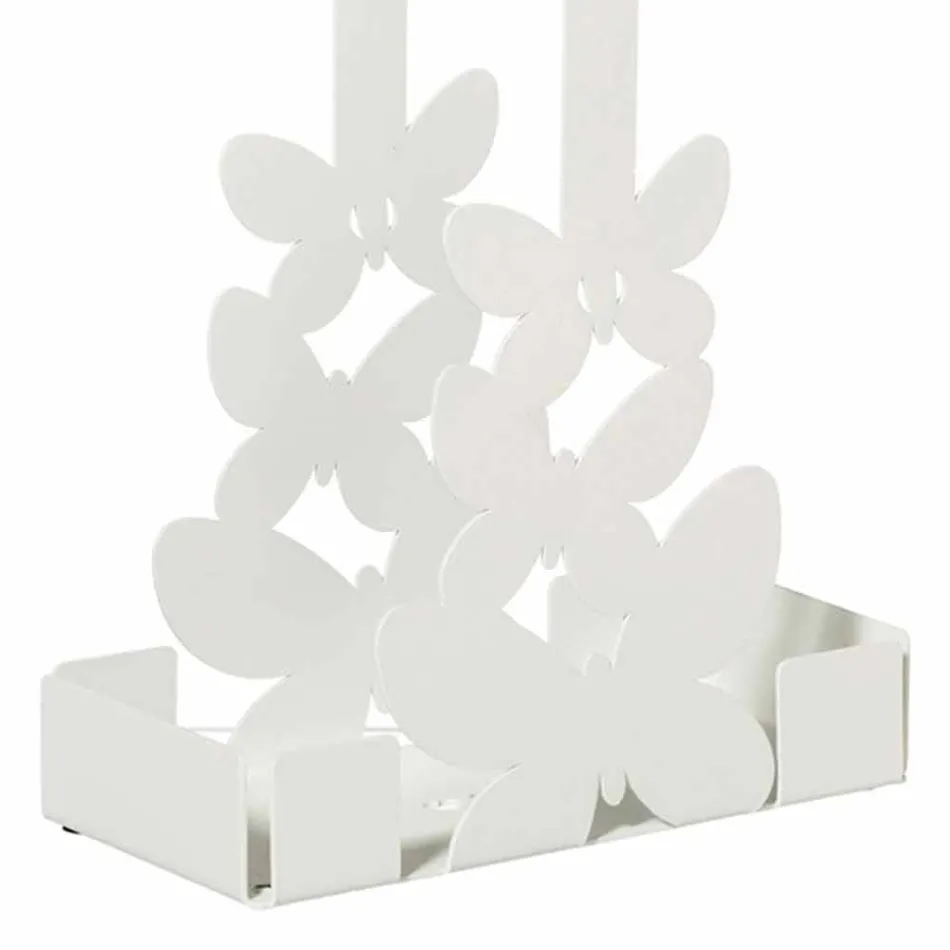 Držák dvojitého poháru v bílé, béžové nebo slonovinové železě vyrobené v Itálii - Leiden Viadurini