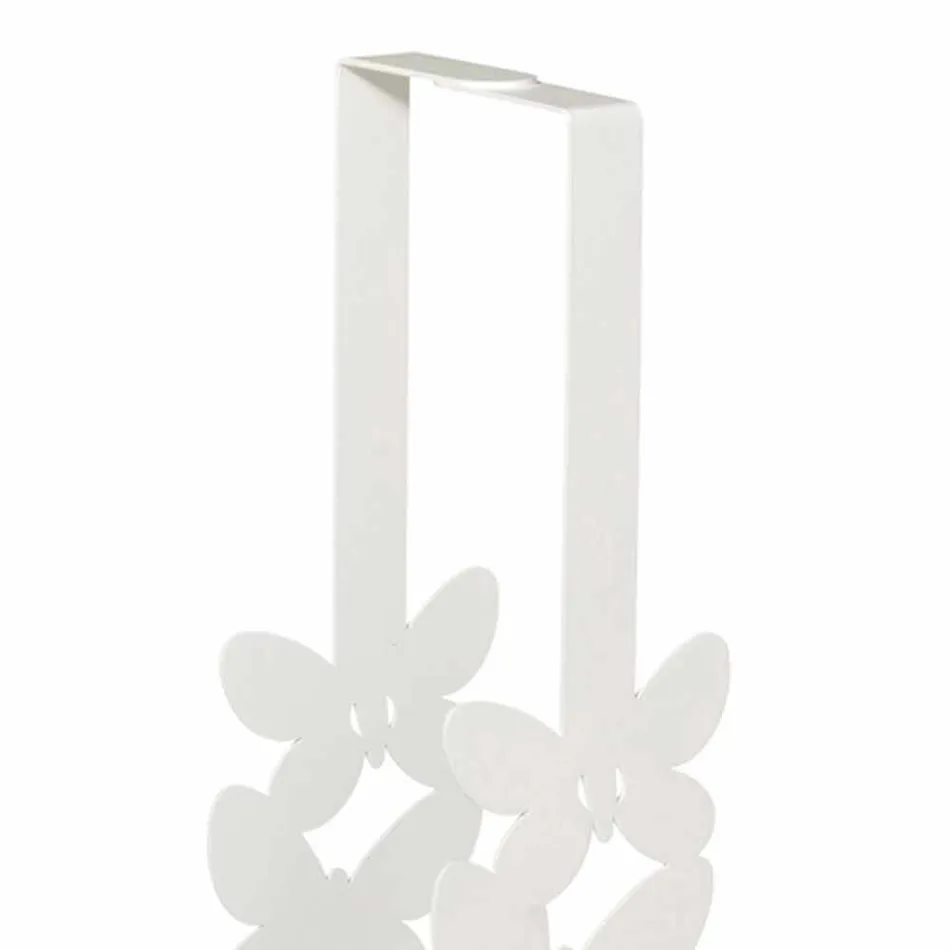 Držák dvojitého poháru v bílé, béžové nebo slonovinové železě vyrobené v Itálii - Leiden Viadurini