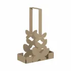 Držák dvojitého poháru v bílé, béžové nebo slonovinové železě vyrobené v Itálii - Leiden Viadurini