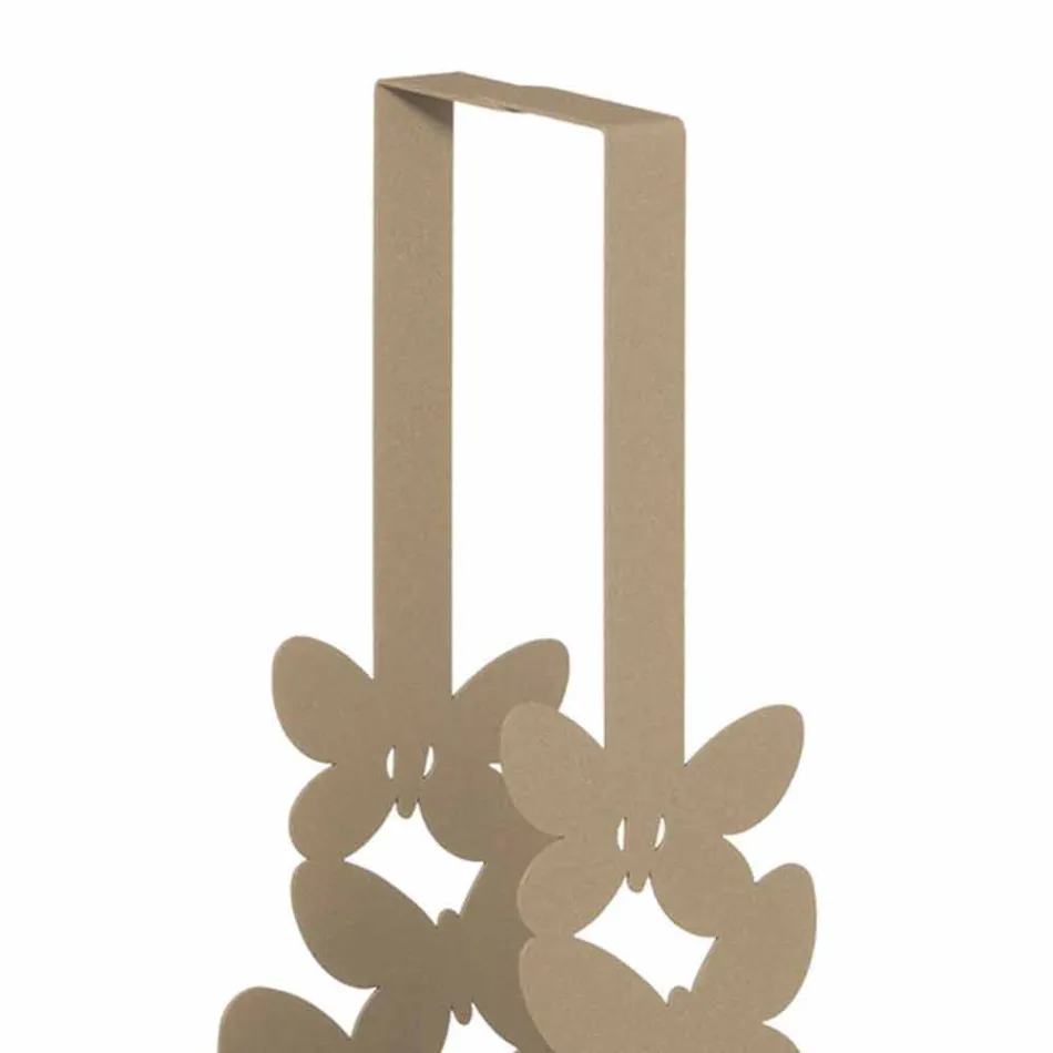 Držák dvojitého poháru v bílé, béžové nebo slonovinové železě vyrobené v Itálii - Leiden Viadurini