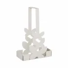 Držák dvojitého poháru v bílé, béžové nebo slonovinové železě vyrobené v Itálii - Leiden Viadurini