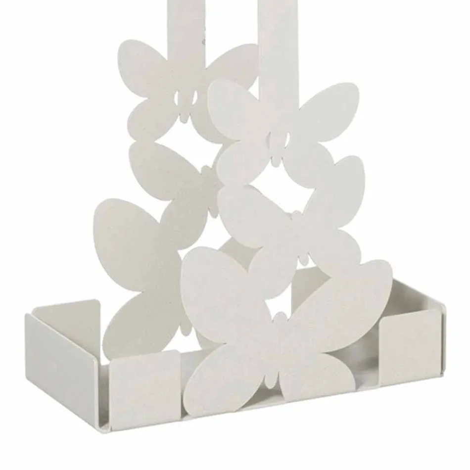 Držák dvojitého poháru v bílé, béžové nebo slonovinové železě vyrobené v Itálii - Leiden Viadurini