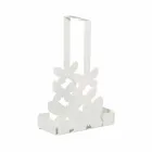 Držák dvojitého poháru v bílé, béžové nebo slonovinové železě vyrobené v Itálii - Leiden Viadurini