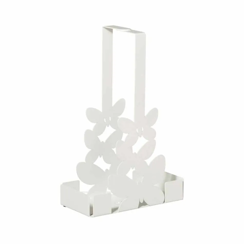 Držák dvojitého poháru v bílé, béžové nebo slonovinové železě vyrobené v Itálii - Leiden Viadurini