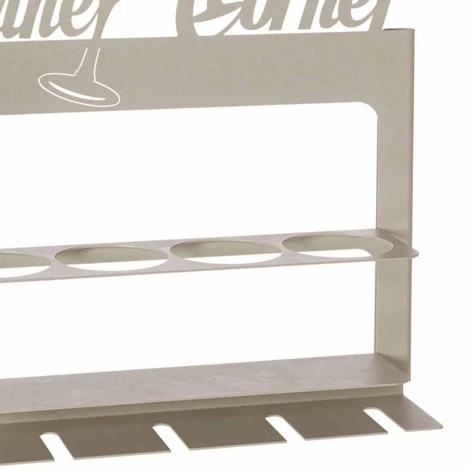 Ručně vyrobený držák na láhve z drahého železa Vyrobeno v Itálii - Maste Viadurini