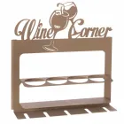 Ručně vyrobený držák na láhve z drahého železa Vyrobeno v Itálii - Maste Viadurini