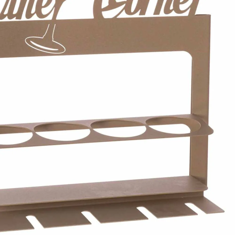 Ručně vyrobený držák na láhve z drahého železa Vyrobeno v Itálii - Maste Viadurini