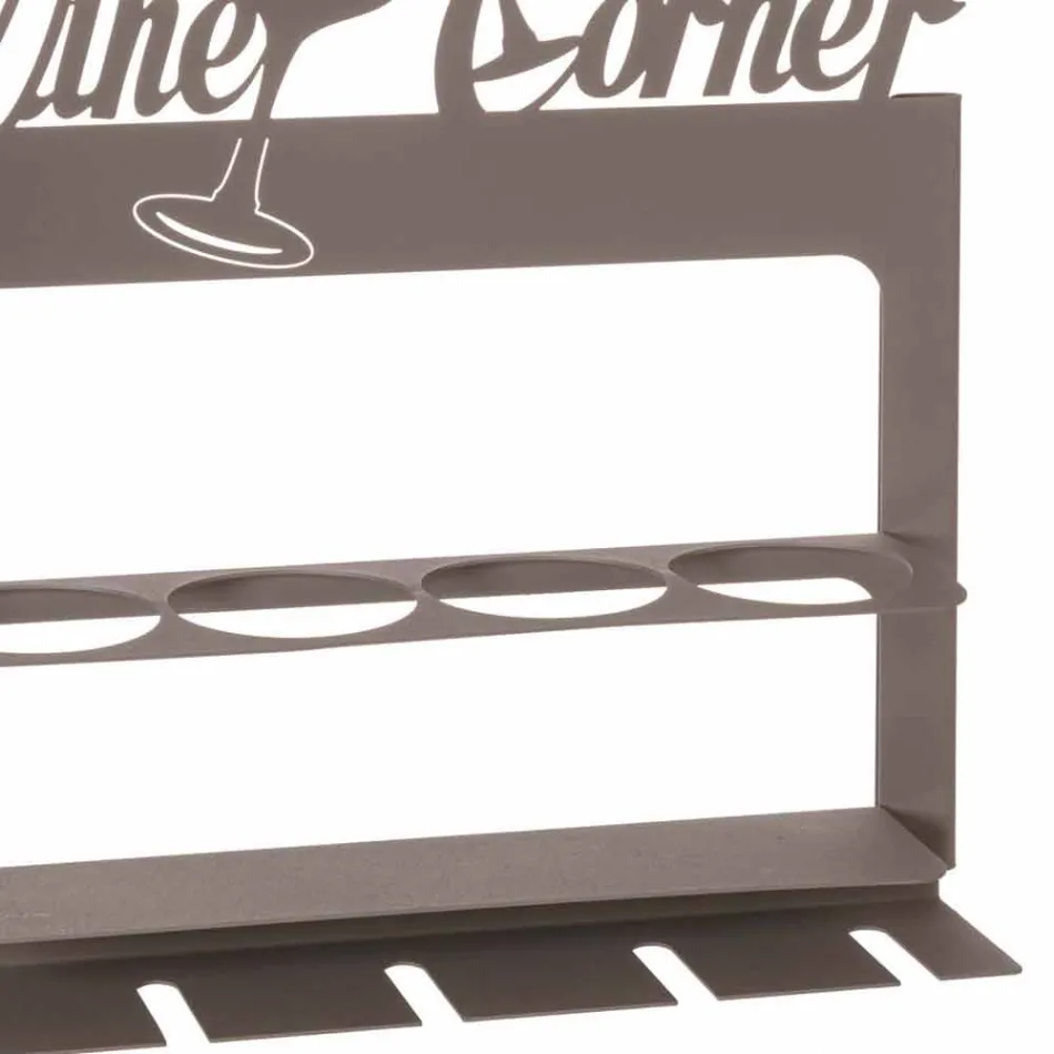 Ručně vyrobený držák na láhve z drahého železa Vyrobeno v Itálii - Maste Viadurini