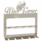 Ručně vyrobený držák na láhve z drahého železa Vyrobeno v Itálii - Maste Viadurini