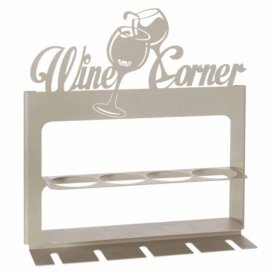 Ručně vyrobený držák na láhve z drahého železa Vyrobeno v Itálii - Maste Viadurini