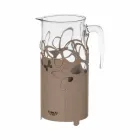 Moderní držák na láhve v bílé, béžové nebo slonovinové železě vyrobené v Itálii - Leiden Viadurini