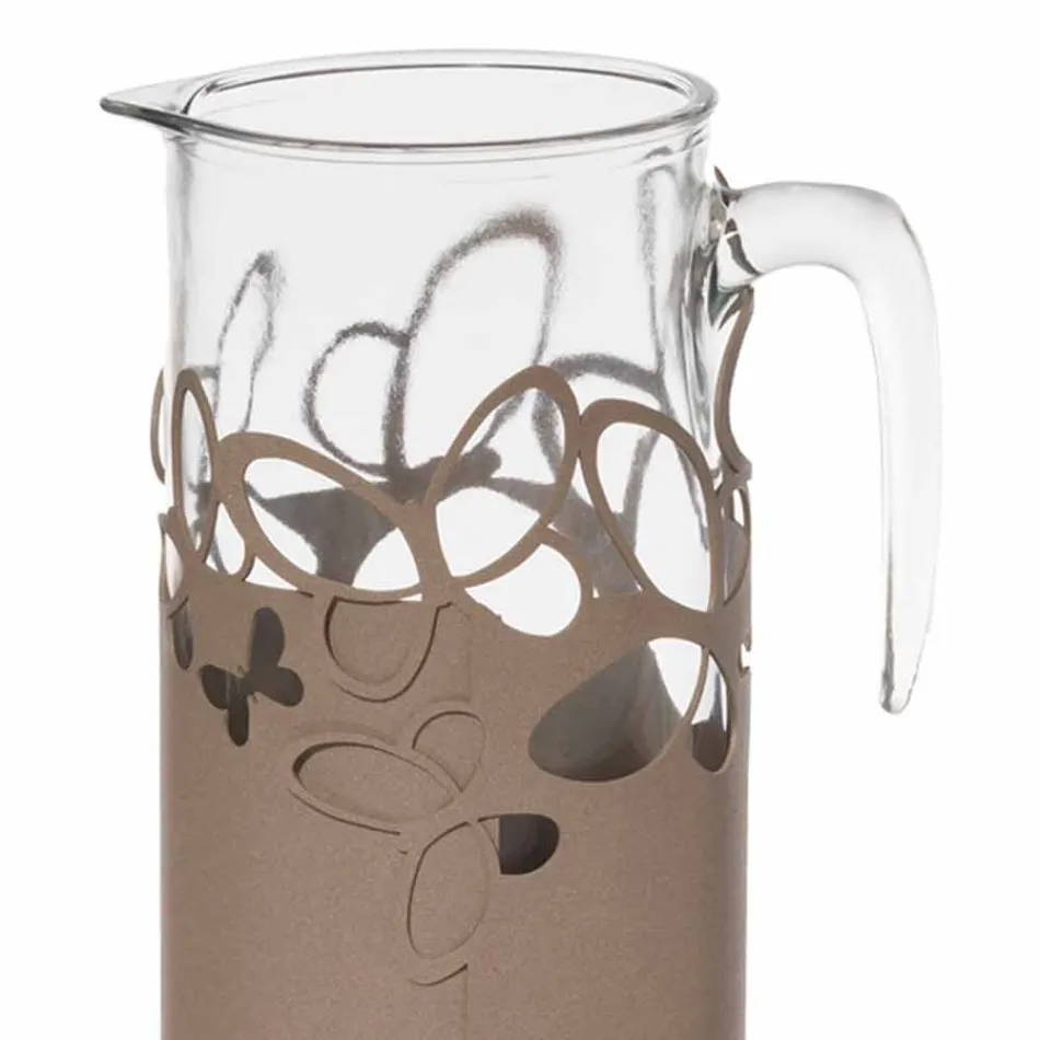 Moderní držák na láhve v bílé, béžové nebo slonovinové železě vyrobené v Itálii - Leiden Viadurini