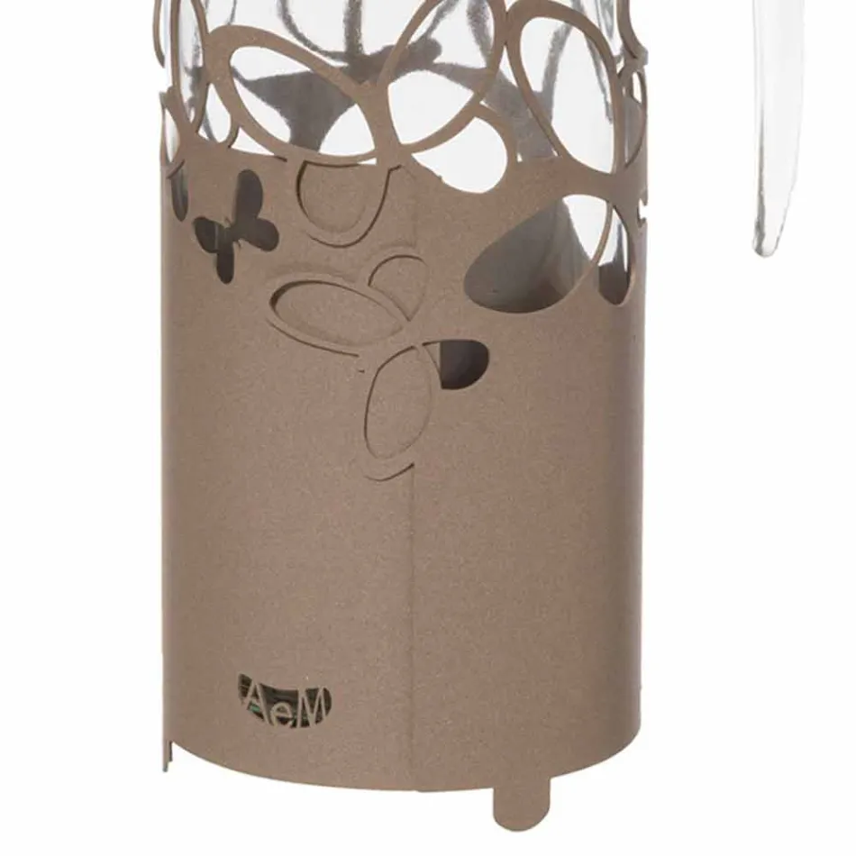 Moderní držák na láhve v bílé, béžové nebo slonovinové železě vyrobené v Itálii - Leiden Viadurini