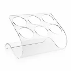 Volně stojící držák na 6 lahví v průhledném plexiskle - Tanatin Viadurini