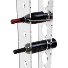 Sloupový držák na láhev a vědro na led z průhledného akrylu - Ciampino Viadurini