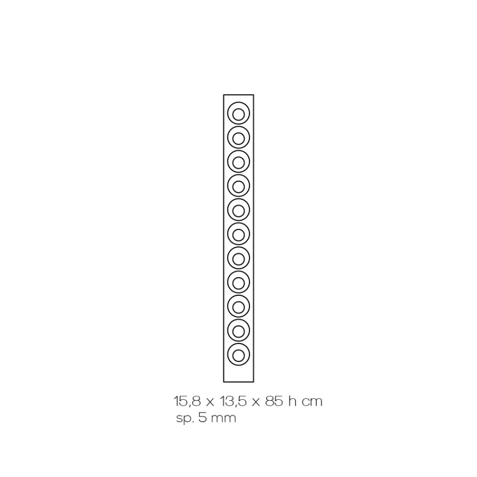 Nástěnný držák na láhev vína z průhledného akrylového křišťálu - Piccolo Viadurini