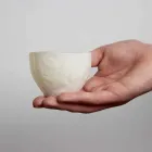 Designový svícen ze zdobeného bílého porcelánu 3 kusy - Arcireale Viadurini