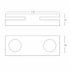 Designový svícen bílý Corian do obývacího pokoje vyrobený v Itálii - Sisifo Viadurini