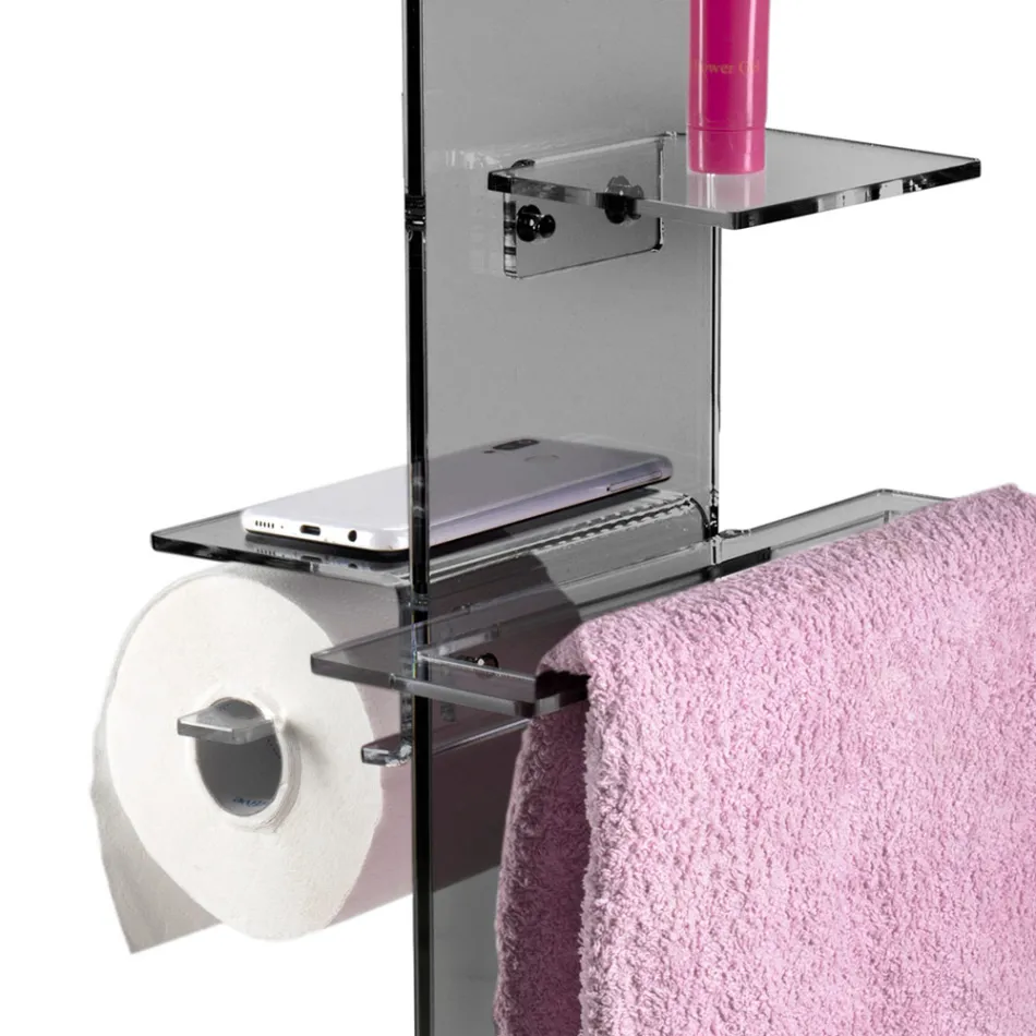 Držák na papír, ručník a bidetové mýdlo Made in Italy - Pluto Viadurini