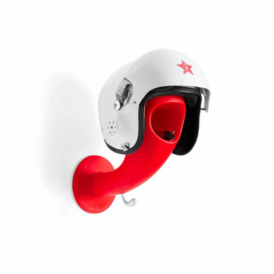 Držák na přilbu nebo barevný nástěnný věšák, 6 kusů - Crazy Head od Myyour Viadurini