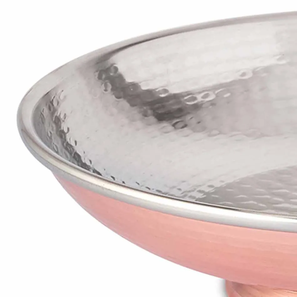 Designová stolní mísa s ovocem Ručně vybíjená měděná středová deska 28 cm - Terraemare Viadurini