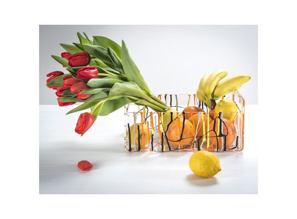 Moderní barevná plexi mísa na ovoce Made in Italy - Multifruits Viadurini
