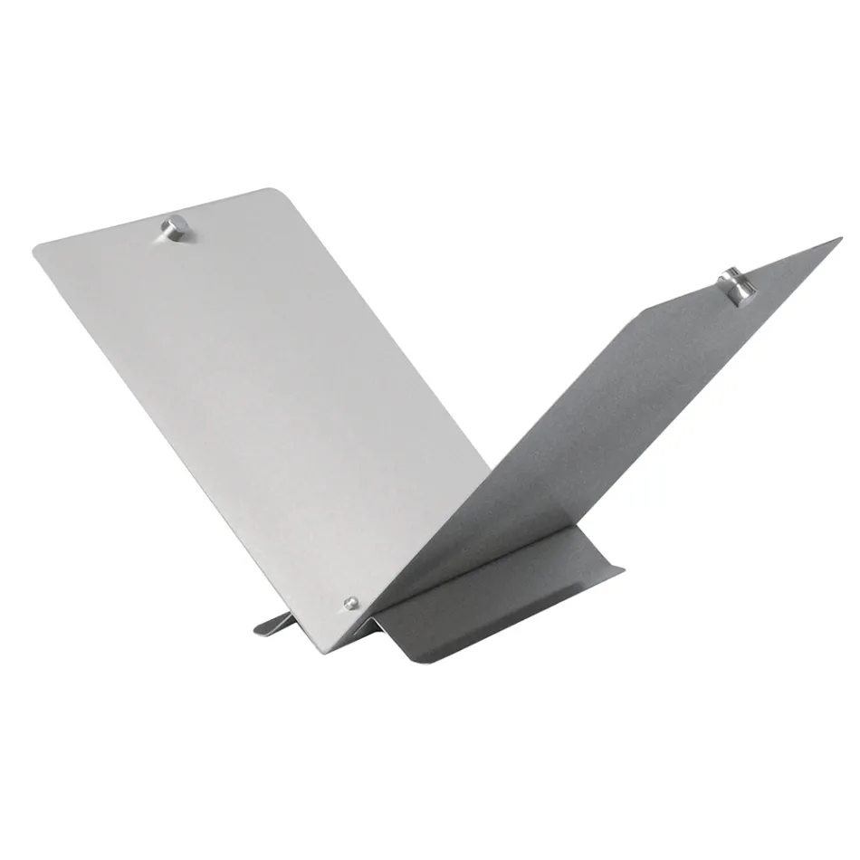 Dřevěný držák ve tvaru otevřené knihy z kovu nebo oceli Made in Italy - Falco Viadurini