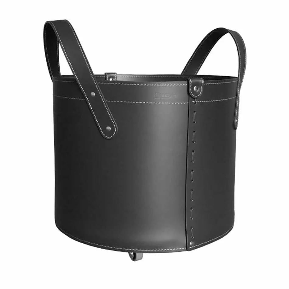 Válečkový držák v regenerované kůži s kolečky Tonda Firestyle Viadurini