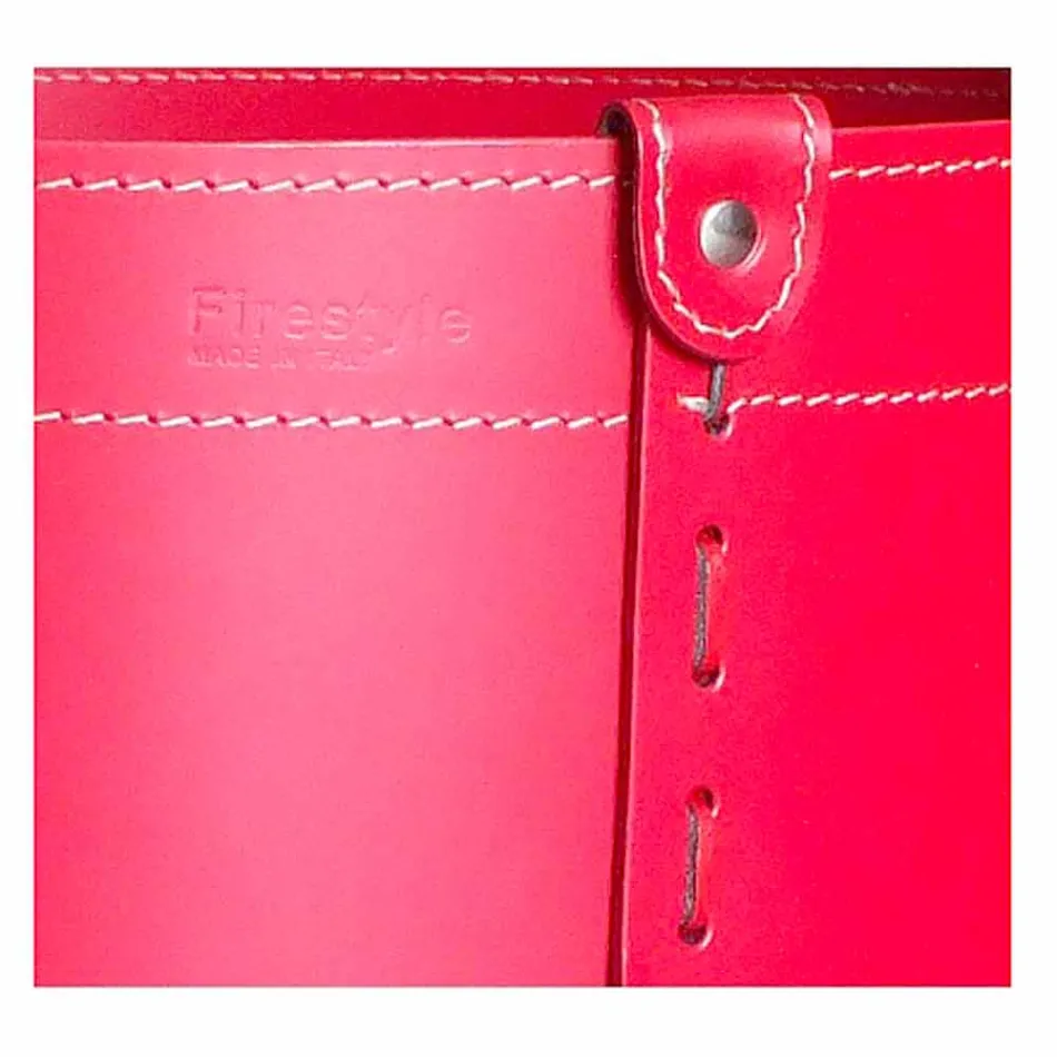 Válečkový držák v regenerované kůži s kolečky Tonda Firestyle Viadurini