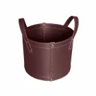 Válečkový držák v regenerované kůži s kolečky Tonda Firestyle Viadurini