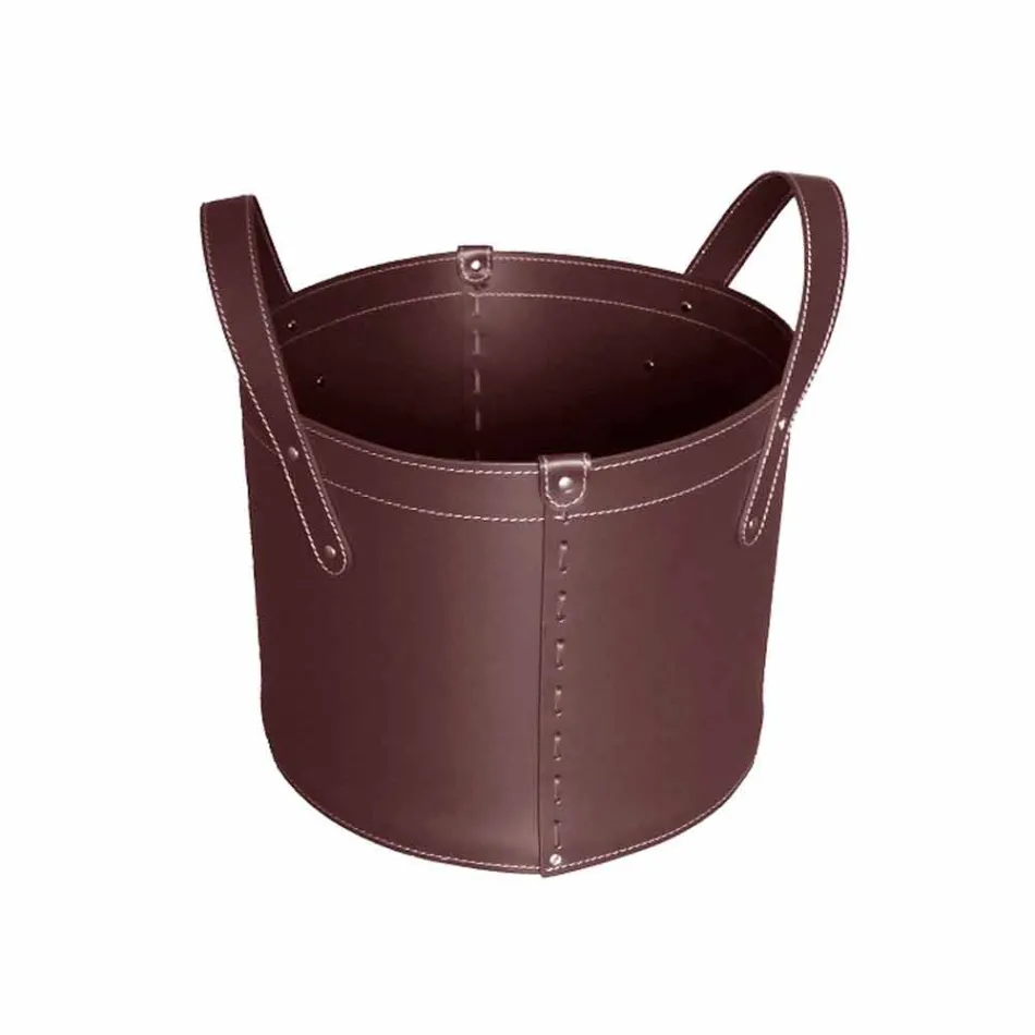 Válečkový držák v regenerované kůži s kolečky Tonda Firestyle Viadurini