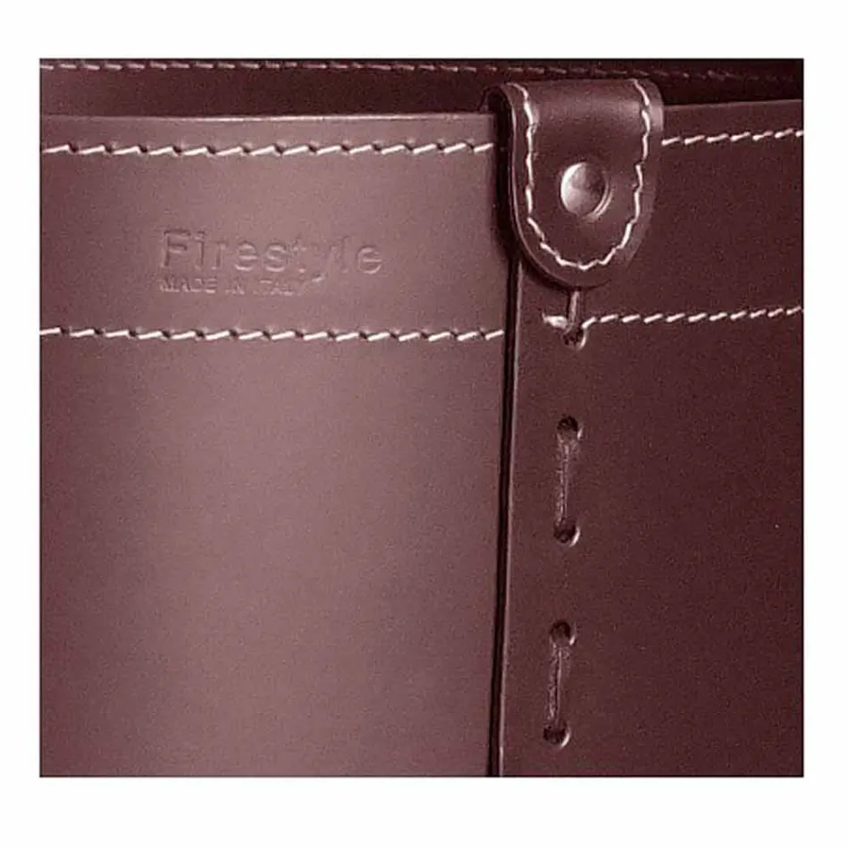 Válečkový držák v regenerované kůži s kolečky Tonda Firestyle Viadurini