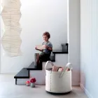 Válečkový držák v regenerované kůži s kolečky Tonda Firestyle Viadurini