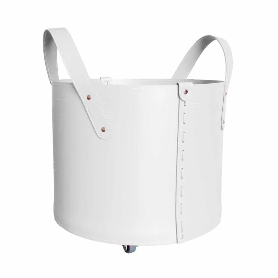 Válečkový držák v regenerované kůži s kolečky Tonda Firestyle Viadurini