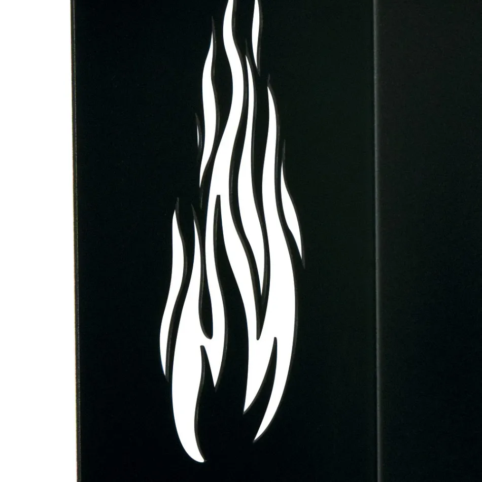 Dřevěný držák s kolečky a horní zásuvkou Made in Italy - Polare Viadurini