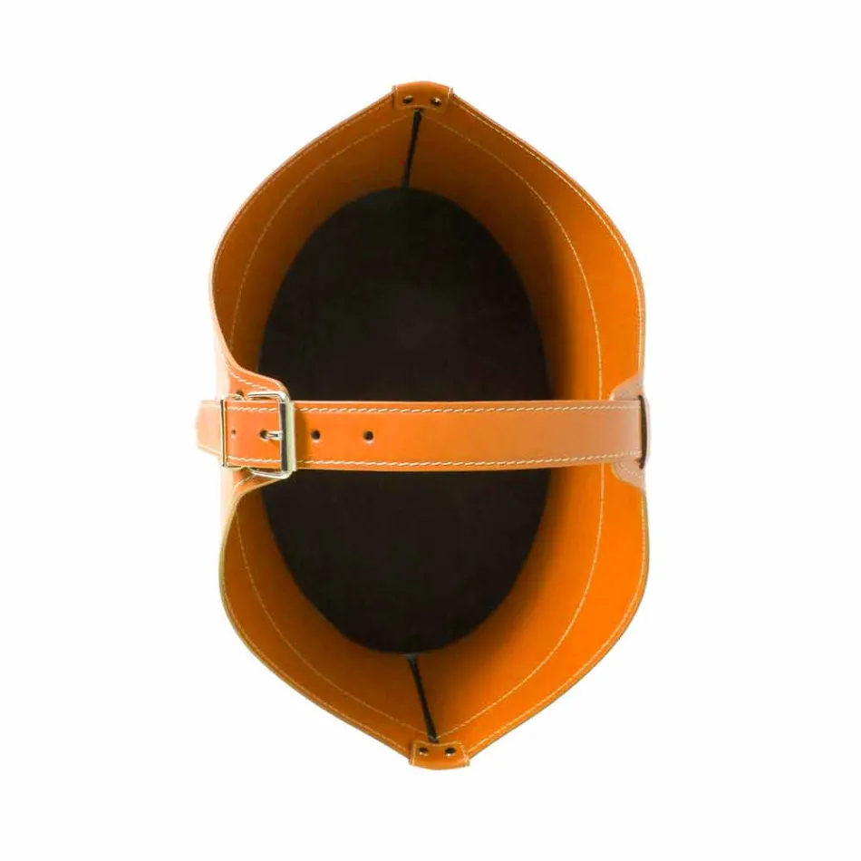 Portalegna z interiéru s volantem v moderním regenerované kůže Fabia Viadurini