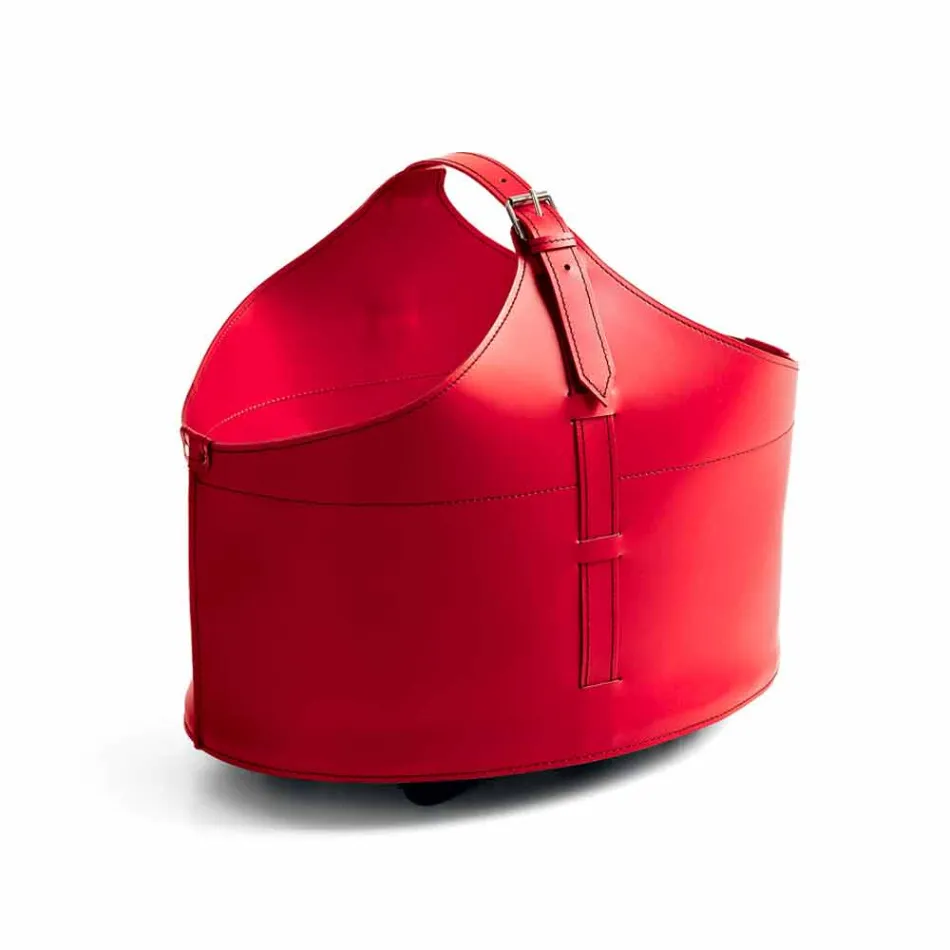 Portalegna z interiéru s volantem v moderním regenerované kůže Fabia Viadurini