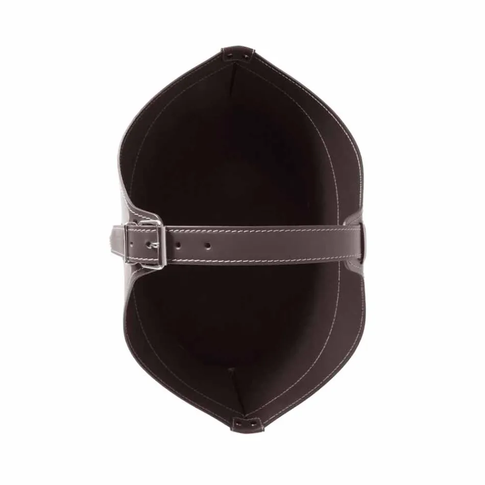 Portalegna z interiéru s volantem v moderním regenerované kůže Fabia Viadurini