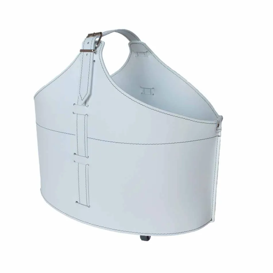 Portalegna z interiéru s volantem v moderním regenerované kůže Fabia Viadurini