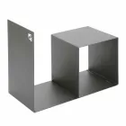 Vnitřní dřevěný držák z barevné oceli s konferenčním stolkem vyrobeným v Itálii - Cecio Viadurini