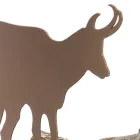 Vnitřní držák na dříví v hnědé oceli Vyrobeno v Itálii s nástroji - Volturno Viadurini