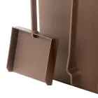 Vnitřní držák na dříví v hnědé oceli Vyrobeno v Itálii s nástroji - Volturno Viadurini