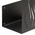 Vnitřní držák palivového dřeva z lakované oceli Made in Italy - Ghino Viadurini