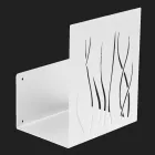 Vnitřní držák palivového dřeva z lakované oceli Made in Italy - Ghino Viadurini