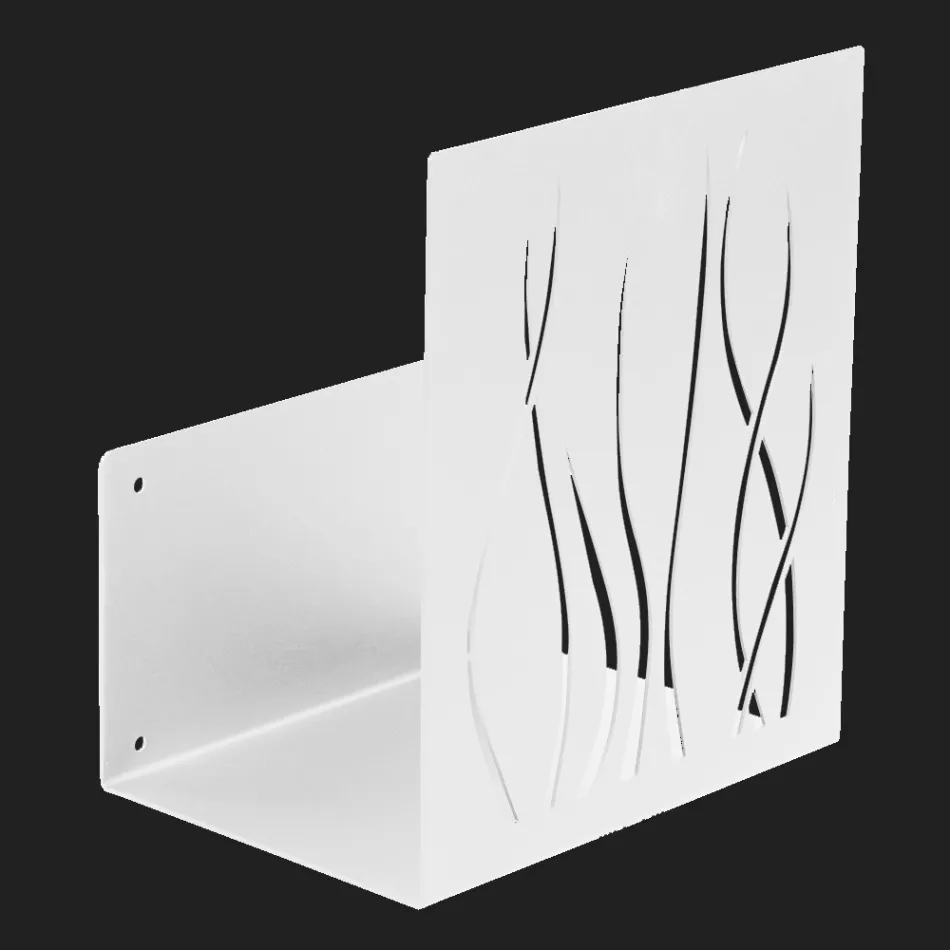 Vnitřní držák palivového dřeva z lakované oceli Made in Italy - Ghino Viadurini