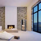 Ocelový držák na dřevo / podlahu, design, design kavárny PLDU Viadurini