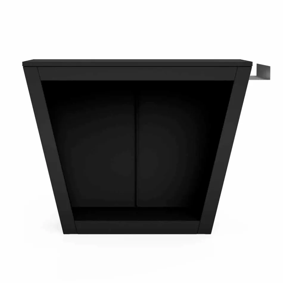 Interiér nebo exteriér Designový držák palivového dřeva s pracovní deskou - Esplanade Viadurini